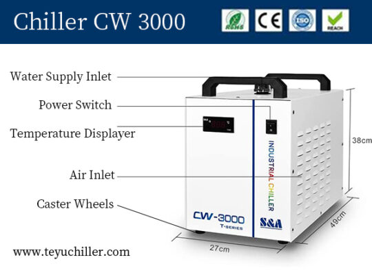 Mini industrial chiller unit CW 3000 for CO2 Laser